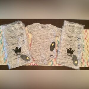 NWT 9 month Gray Marled Baby Onesie